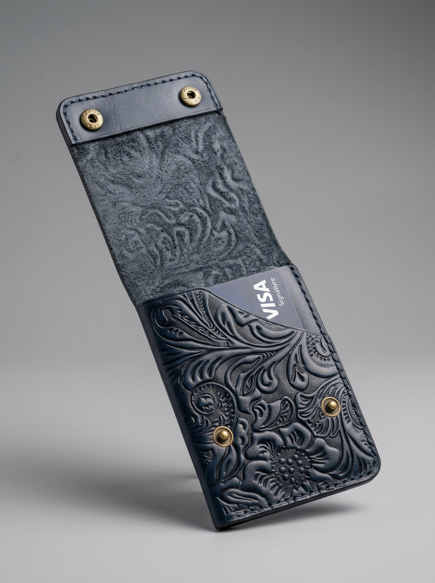 NoirNest™ Vegan Leather Compact Wallet