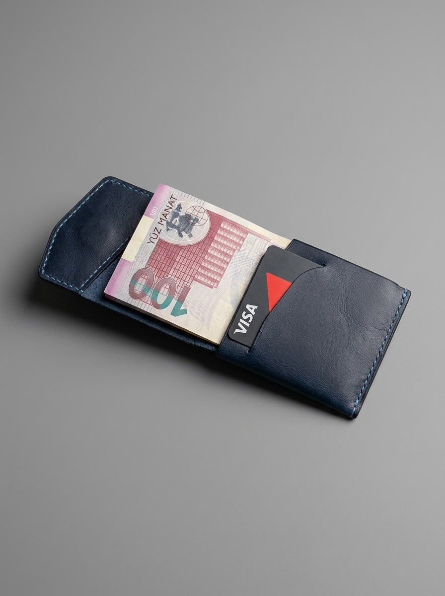 BlueVault™ Slim Leather Cash Wallet
