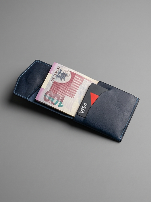 BlueVault™ Slim Leather Cash Wallet